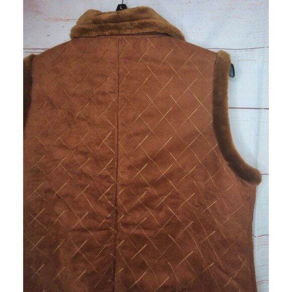 RP Sports By Regent Park Faux Fur Trim XL Vest | Stylish Winter Outerwear | Cozy - Picture 7 of 11